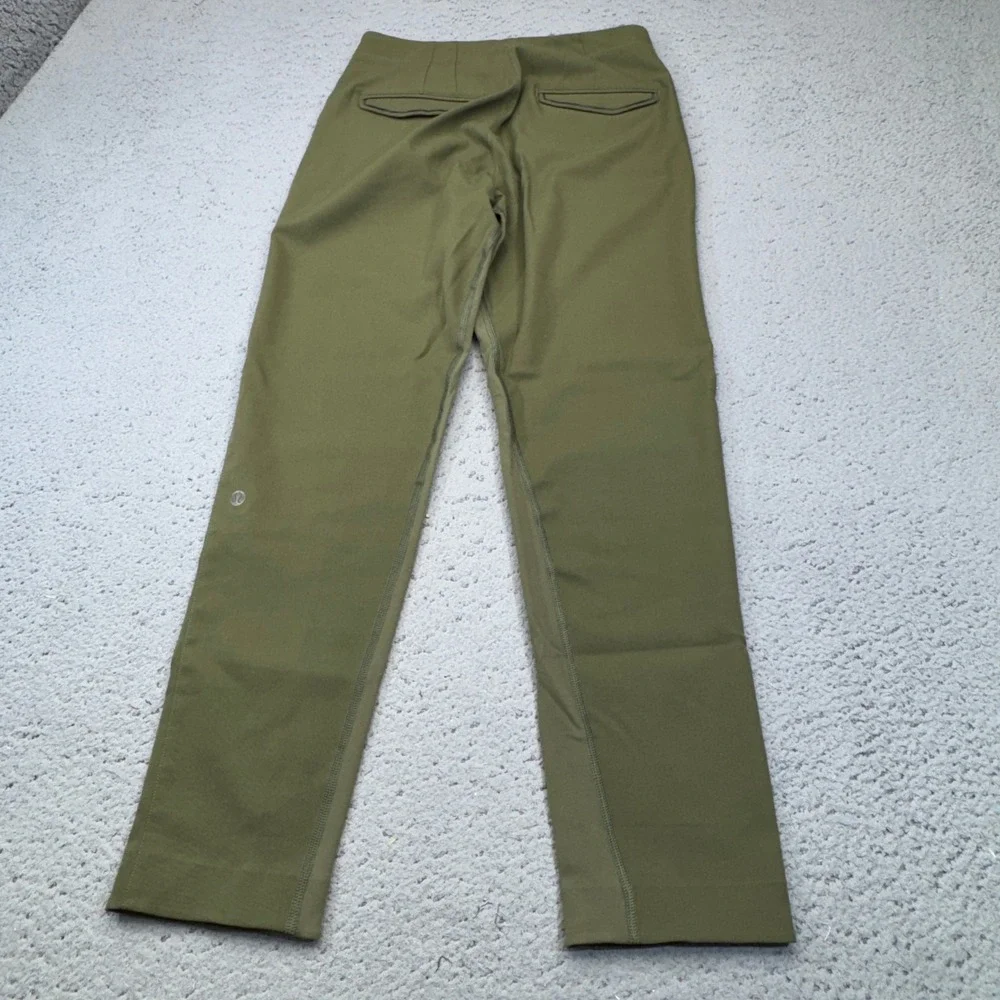 Lululemon &go City Trek Trouser Womens 2 Olive Green‎ Technical Urbanite Twill